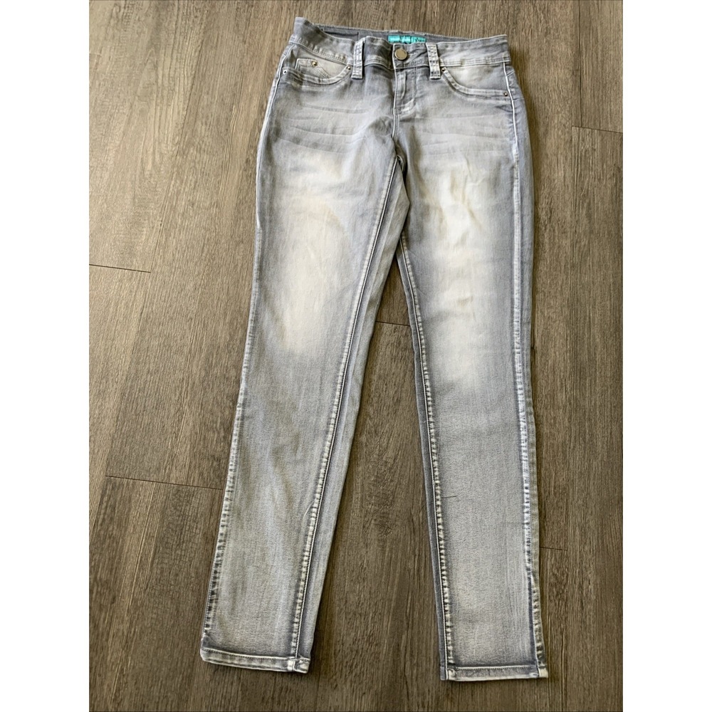 YMI WannaBettaButt Skinny Jeans Gray Denim Womens Size 9 P617196